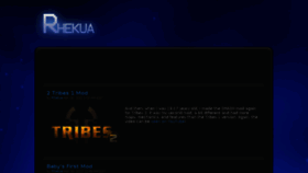 What Rhekua.com website looked like in 2017 (7 years ago)