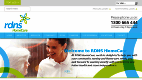 What Rdnshomecare.com.au website looked like in 2017 (7 years ago)