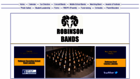 What Robinsonband.org website looked like in 2017 (7 years ago)
