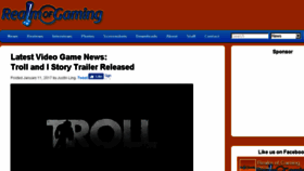 What Realmofgaming.com website looked like in 2017 (7 years ago)
