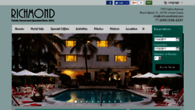 What Richmondhotel.com website looked like in 2017 (7 years ago)