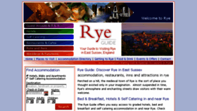 What Ryeguide.co.uk website looked like in 2017 (7 years ago)