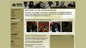 What Roots-archives.com website looked like in 2017 (7 years ago)