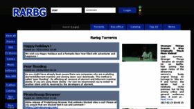 What Rarbg.io website looked like in 2017 (7 years ago)