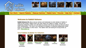 What Rabbitrehome.org.uk website looked like in 2017 (7 years ago)