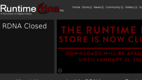 What Runtimedna.com website looked like in 2017 (7 years ago)