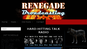 What Renegadebroadcasting.com website looked like in 2017 (7 years ago)