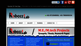 What Robozzlab.com website looked like in 2017 (7 years ago)