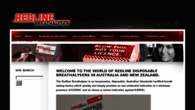 What Redlinebreathalysers.com website looked like in 2017 (7 years ago)