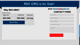 What Rn7.org website looked like in 2017 (7 years ago)