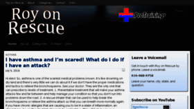 What Royonrescue.com website looked like in 2017 (7 years ago)