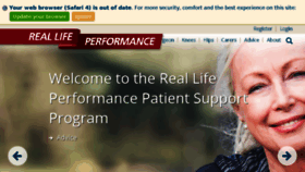 What Reallifeperformance.com.au website looked like in 2017 (7 years ago)