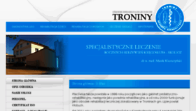 What Rehabilitacja-troniny.pl website looked like in 2017 (7 years ago)