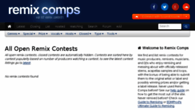 What Remixcomps.com website looked like in 2017 (7 years ago)