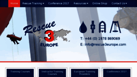 What Rescue3europe.com website looked like in 2017 (9 years ago)