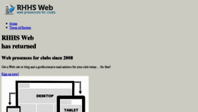 What Rhhsweb.com website looked like in 2017 (7 years ago)