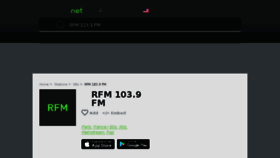 What Rfm.radio.net website looked like in 2017 (7 years ago)