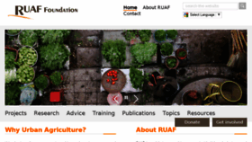 What Ruaf.org website looked like in 2017 (7 years ago)