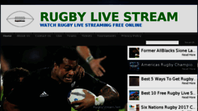What Rugbystream.net website looked like in 2017 (7 years ago)