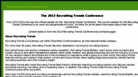 What Recruitingtrendsconference.com website looked like in 2017 (7 years ago)