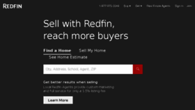 What Redfin.com website looked like in 2017 (7 years ago)