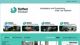 What Romed-kliniken.de website looked like in 2017 (7 years ago)