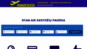 What Ryanairbilietai.com website looked like in 2017 (7 years ago)