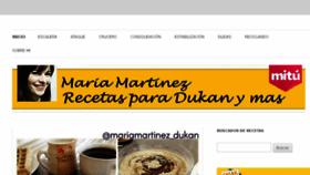 What Recetasdukanmariamartinez.com website looked like in 2017 (7 years ago)