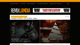What Remixlandia.com website looked like in 2017 (7 years ago)