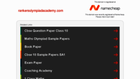 What Rankersolympiadacademy.com website looked like in 2017 (7 years ago)