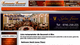 What Restaurante-bucuresti.com website looked like in 2017 (7 years ago)