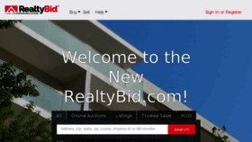 What Realtybid.com website looked like in 2017 (7 years ago)