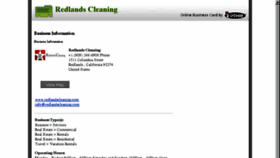 What Redlandscleaning.com website looked like in 2017 (7 years ago)