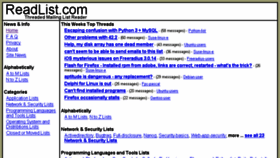 What Readlist.com website looked like in 2017 (7 years ago)