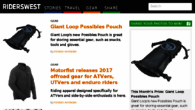 What Riderswestmag.com website looked like in 2017 (7 years ago)