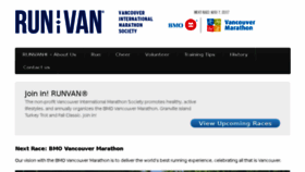 What Runvan.org website looked like in 2017 (7 years ago)