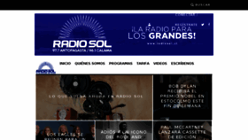 What Radiosol.cl website looked like in 2017 (7 years ago)