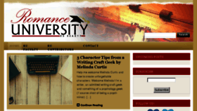 What Romanceuniversity.org website looked like in 2017 (7 years ago)