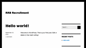 What Rrbrecruitment.in website looked like in 2017 (7 years ago)