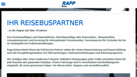 What Rapp-bus.de website looked like in 2017 (7 years ago)