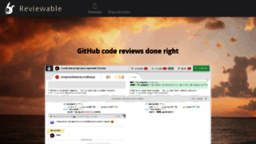 What Reviewable.io website looked like in 2017 (7 years ago)
