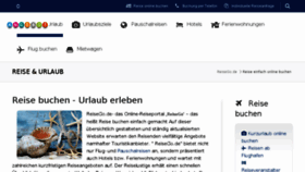 What Reisego.de website looked like in 2017 (8 years ago)