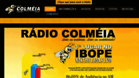 What Radiocolmeia.com.br website looked like in 2017 (7 years ago)