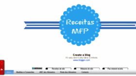 What Receitasmfp.com website looked like in 2017 (7 years ago)