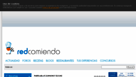 What Redcomiendo.com website looked like in 2017 (7 years ago)