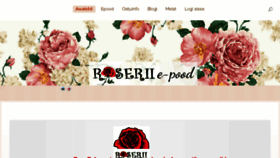 What Roserii.ee website looked like in 2017 (7 years ago)