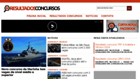 What Resultadosconcursos.com.br website looked like in 2017 (6 years ago)