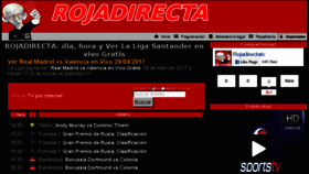 What Rojadirecta.live website looked like in 2017 (7 years ago)
