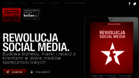 What Rewolucjasocialmedia.pl website looked like in 2017 (7 years ago)