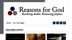 What Reasonsforgod.org website looked like in 2017 (7 years ago)